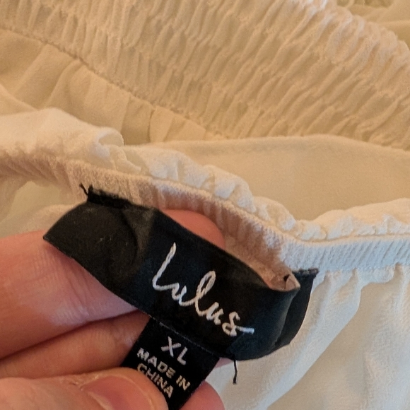 Lulus Chance For Us Ivory Off-the-Shoulder Ruffled Maxi Dress - Picture 3 of 4